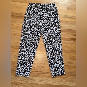Leopard Print Trouser Pants